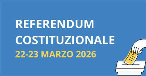 REFERENDUM 22-23 Marzo 2026 - Esercizio del diritto di voto nell'abitazione di dimora